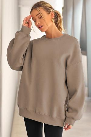 Women's Oversize Sweatshirt BROWN