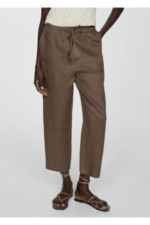 100% linen jogger pants