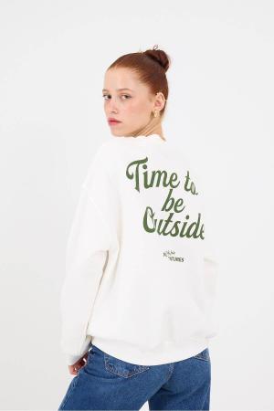 Printed Raised Sweatshirt