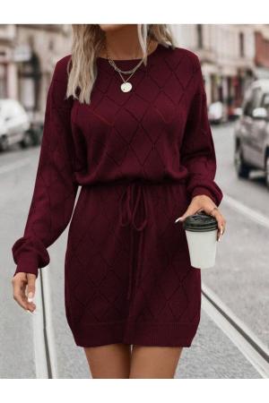 Tie Waist Knit Dress