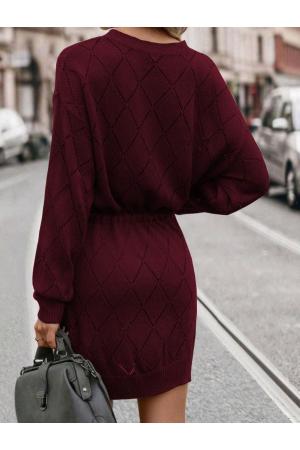 Tie Waist Knit Dress