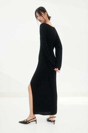 Elastic Knit Dress