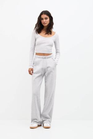 Wide leg sweatpants