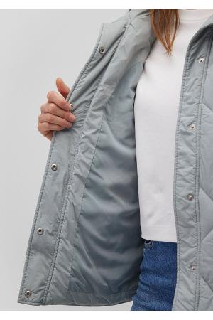 Grey quilted loose fit jacket