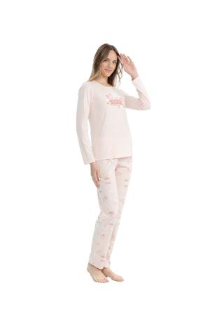 Women's Crew Neck Pajama Set